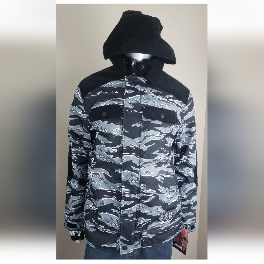 Technine Do Work Ins Snowboarding Jacket Mens S Camo/Corduroy
